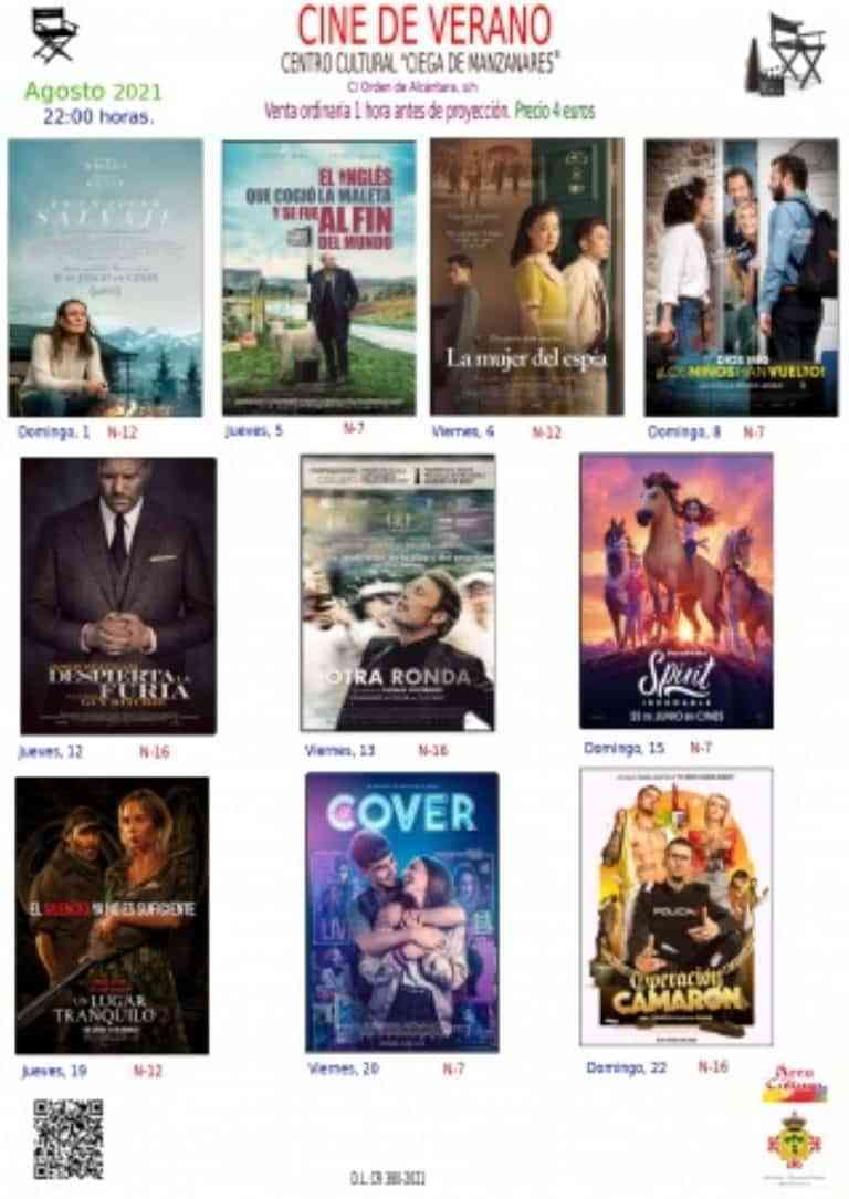 Diez proyecciones de cine de verano en ‘Ciega de Manzanares’ del 1 al 22 de agosto Diez proyecciones de cine de verano en ‘Ciega de Manzanares’ del 1 al 22 de agosto