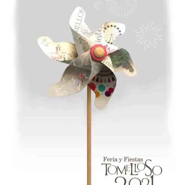 Cartel anunciador de la Feria y Fiestas 2021 de Tomelloso elaborado por Juan Francisco Casto Fernández