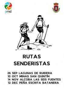 Rutas Senderistas para el otoño 2021 del Patronato Municipal de Deportes de Ciudad Real