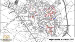 37 calles de Tomelloso incluidas en la Operación Asfalto 2021 con una inversión de un millón de euros