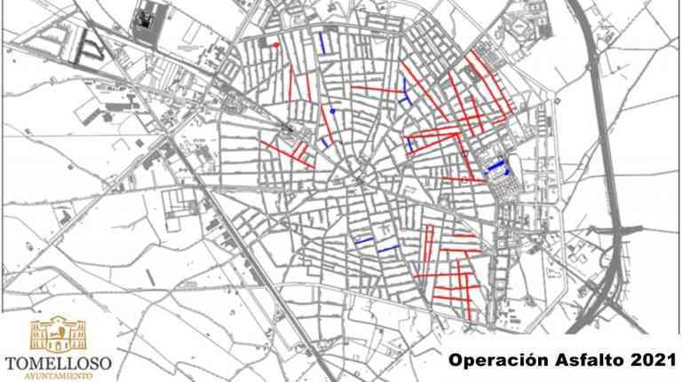 37 calles de Tomelloso incluidas en la Operación Asfalto 2021 con una inversión de un millón de euros 37 calles de Tomelloso incluidas en la Operación Asfalto 2021 con una inversión de un millón de euros