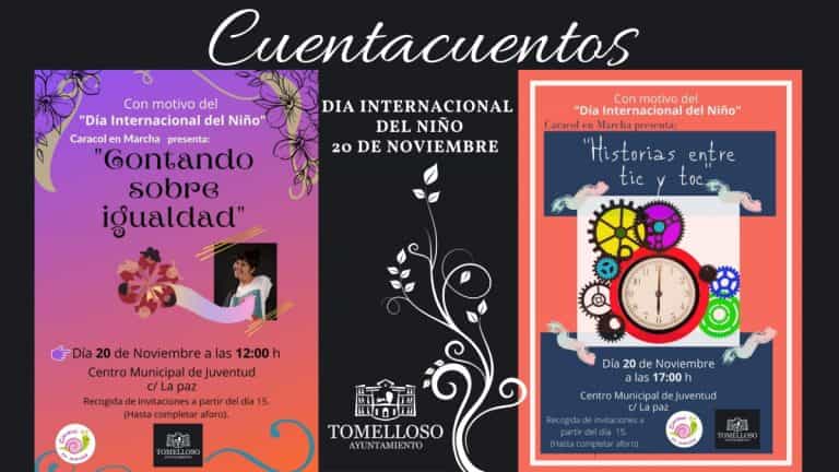 2 cuentacuentos para celebrar el Día Internacional del Niño en Tomelloso 2 cuentacuentos para celebrar el Día Internacional del Niño en Tomelloso