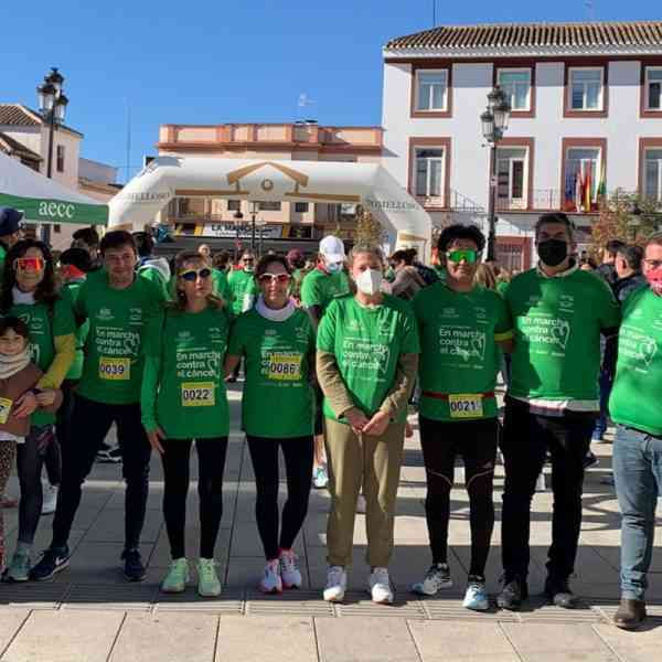 Más de 1,500 personas participaron el domingo en la I Marcha contra el Cáncer de la AECC en Tomelloso