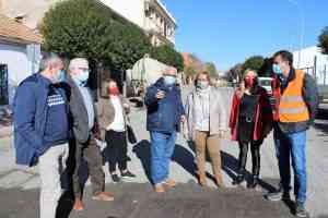 Olmedo visitó las obras de refuerzo del firme que el Gobierno regional comenzó en la CM-3101 entre Pedro Muñoz y Tomelloso