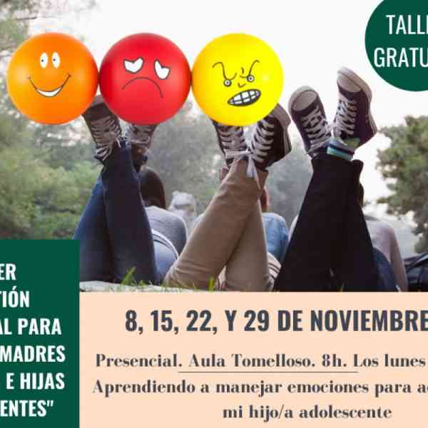 Taller gratuito “Gestión emocional para padres con hijos adolescentes” en Tomelloso