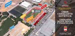 Cabalgata estática de Reyes Magos en Puertollano la tarde del 5 de enero