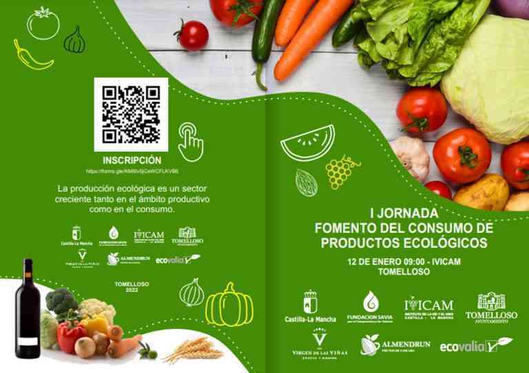 ‘I Jornada de Fomento de Consumo de Productos Ecológicos” el 12 de enero en las instalaciones del IRIAF en Tomelloso ‘I Jornada de Fomento de Consumo de Productos Ecológicos” el 12 de enero en las instalaciones del IRIAF en Tomelloso