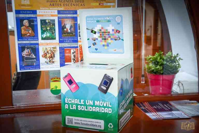 3 puntos de recogida de móviles a favor de la Asociación Enach ya están a disposición de los vecinos de Tomelloso