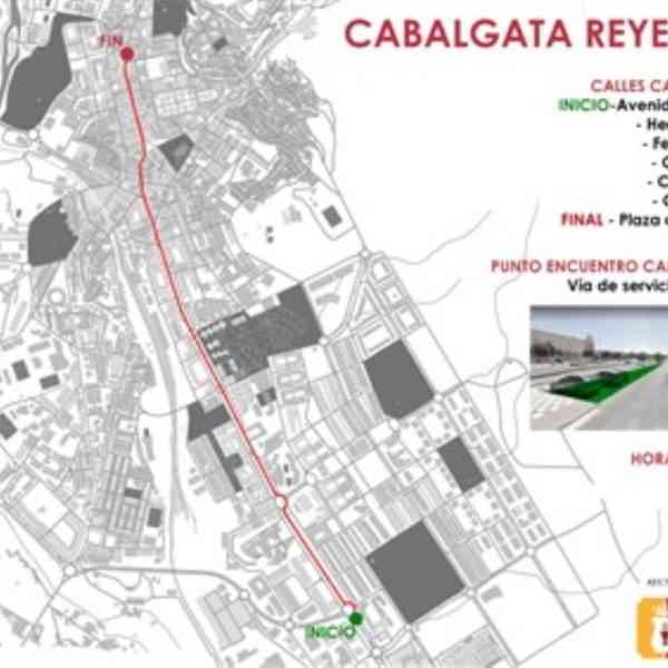 Restricciones de tráfico por el recorrido de la cabalgata de Reyes este miércoles en la ciudad de Cuenca