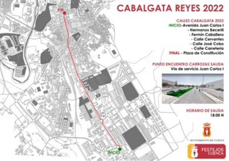 Restricciones de tráfico por el recorrido de la cabalgata de Reyes este miércoles en la ciudad de Cuenca Restricciones de tráfico por el recorrido de la cabalgata de Reyes este miércoles en la ciudad de Cuenca