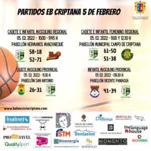 Una buena jornada para los equipos de la EB Criptana