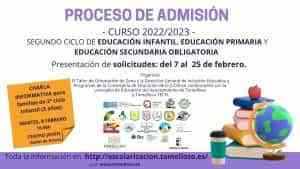 Charla informativa para familias de segundo ciclo de Infantil el 8 de febrero en el Centro Joven de Tomelloso