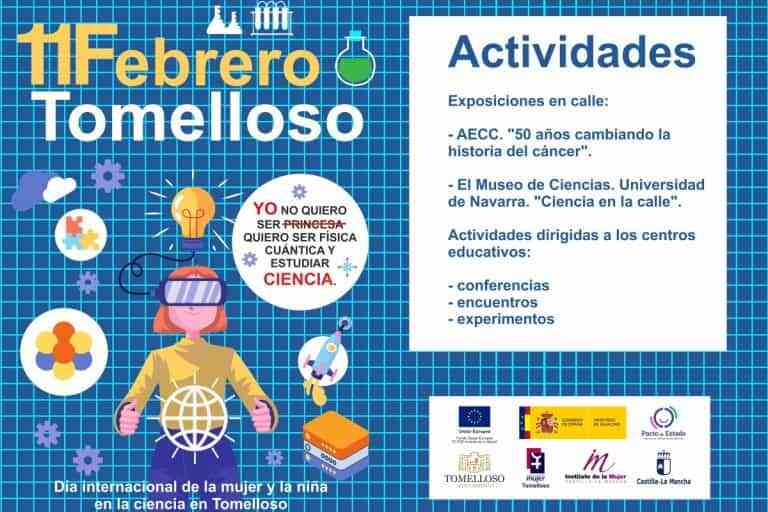 Tomelloso conmemorará mañana el Día Internacional de la Mujer y la Niña en la Ciencia con diversas actividades Tomelloso conmemorará mañana el Día Internacional de la Mujer y la Niña en la Ciencia con diversas actividades
