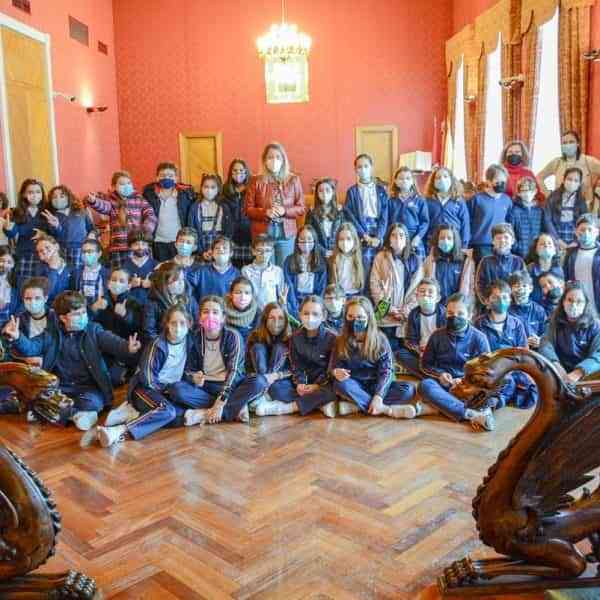 Los alumnos del Santo Tomás de Aquino-La Milagrosa visitaron el ayuntamiento de Tomelloso