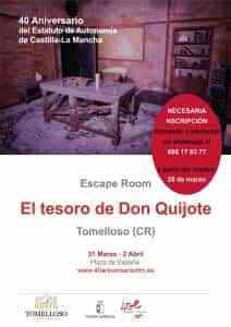 El escape room “El Tesoro del Quijote” llega a Tomelloso este fin de semana