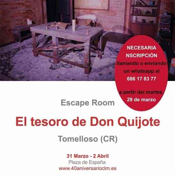 El escape room “El Tesoro del Quijote” llega a Tomelloso este fin de semana