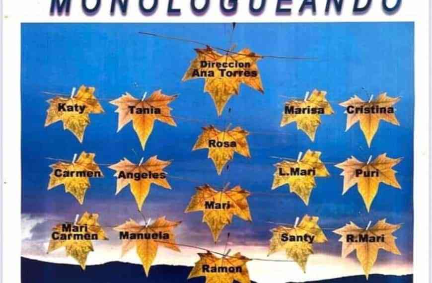 “Monologueando” teatro benéfico este viernes 11 de marzo en el Auditorio Municipal de Puertollano
