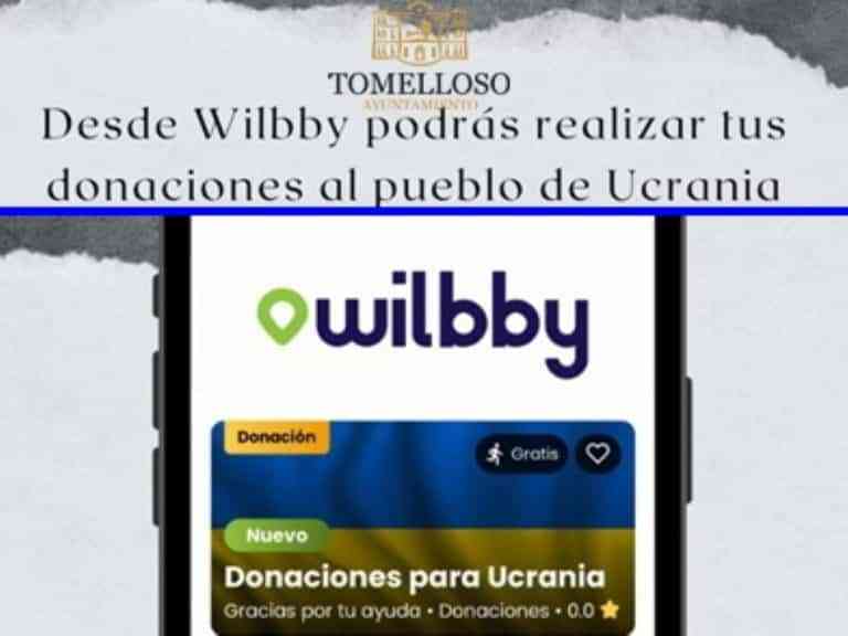 Wilbby la aplicación de reparto de Tomelloso donará 1% de sus ventas de marzo y habilitará función para donaciones en favor de Ucrania Wilbby la aplicación de reparto de Tomelloso donará 1% de sus ventas de marzo y habilitará función para donaciones en favor de Ucrania