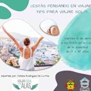 Charla “Viajar sola te da alas” este viernes 8 de abril en la Casa de la Juventud de Manzanares