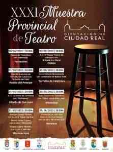 La XXXI Muestra Provincial de Teatro llevará del 30 de abril al 5 de junio estupendas propuestas a hermosos lugares de la provincia de Ciudad Real