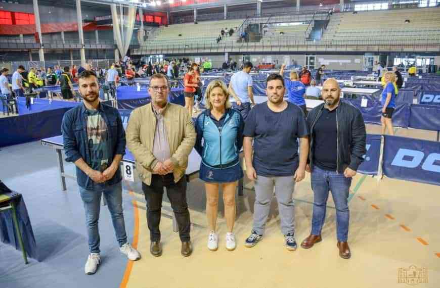 Masiva afluencia de público al Campeonato de España de Jugadores Veteranos de Tenis de Mesa en Tomelloso