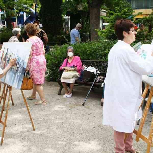 Jornada de pintura al aire libre de la Asociación de Vecinos Centro Sur de Puertollano