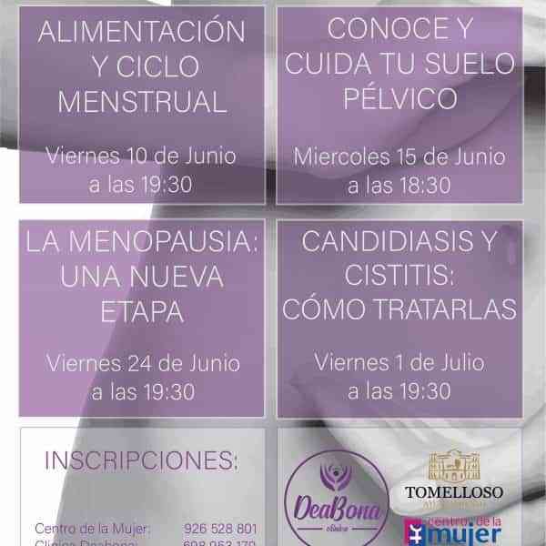 4 charlas con colaboración de la clínica Deabona y un taller con la psicóloga Esther Mezcua realizará el Centro de la Mujer de Tomelloso
