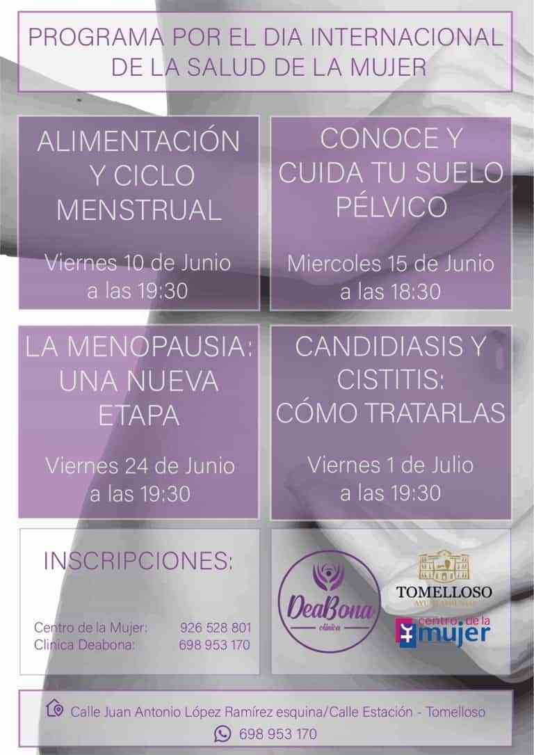 4 charlas con colaboración de la clínica Deabona y un taller con la psicóloga Esther Mezcua realizará el Centro de la Mujer de Tomelloso