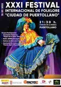 XXXI Festival Internacional de Folklore “Ciudad de Puertollano” el 15 de julio en la Concha de la Música del Paseo de San Gregorio