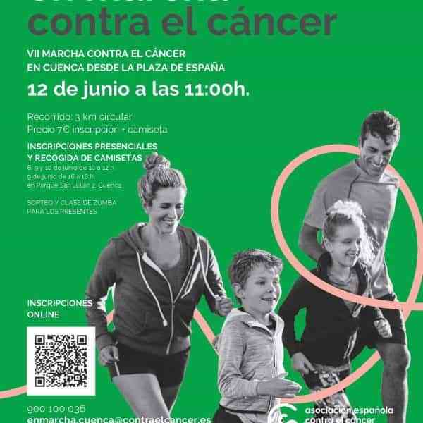 VII Marcha contra el cáncer este domingo 12 de junio a las 11 horas en la ciudad de Cuenca