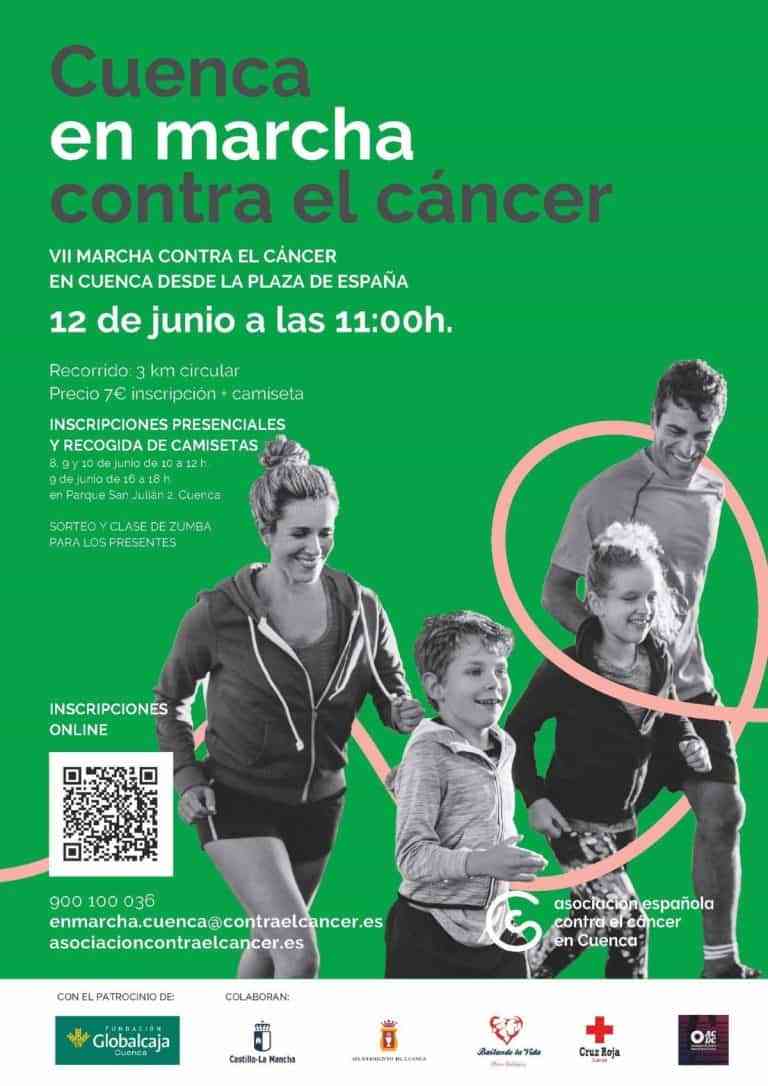 VII Marcha contra el cáncer este domingo 12 de junio a las 11 horas en la ciudad de Cuenca