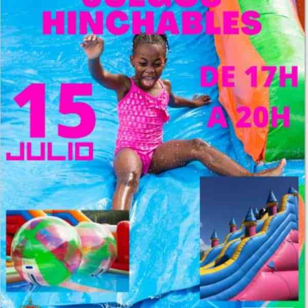 Juegos hinchables en la piscina de verano de Manzanares este 15 de julio de 17 a 20 horas