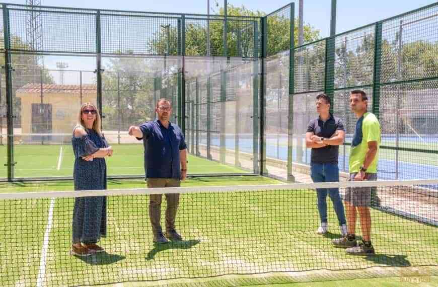 50.000 € invertidos en la renovación integral de 2 nuevas pistas de pádel en la Ciudad Deportiva de Tomelloso