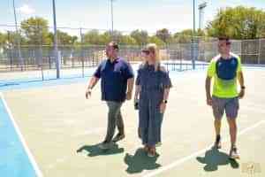 Completamente reformadas las cinco pistas del Complejo de Tenis de la Ciudad Deportiva de Tomelloso