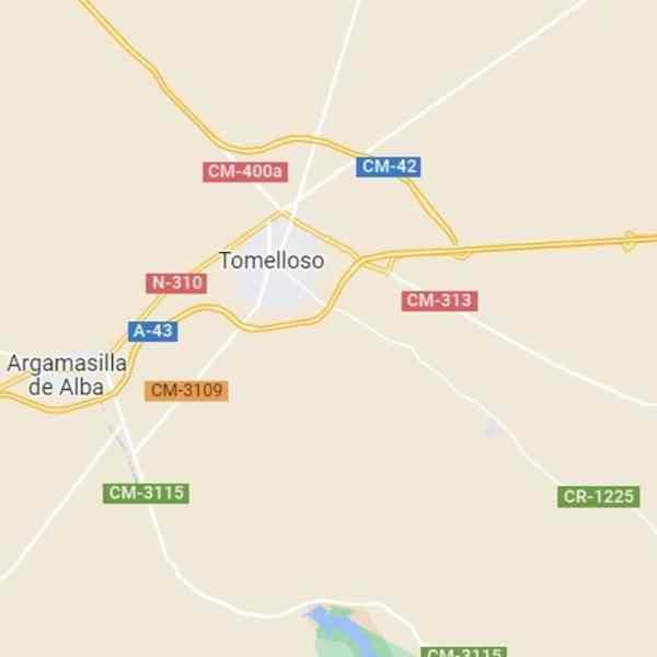 Restablecida la circulación en un carril de la A-43 en Tomelloso, cortada por la salida de vía de un camión