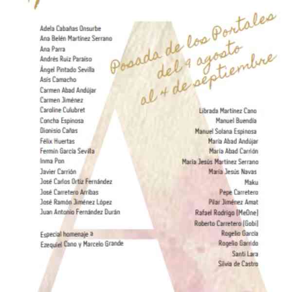 Exposición colectiva “Arte, palabra y tierra” será inaugurada el 9 de agosto en Posada de los Portales de Tomelloso