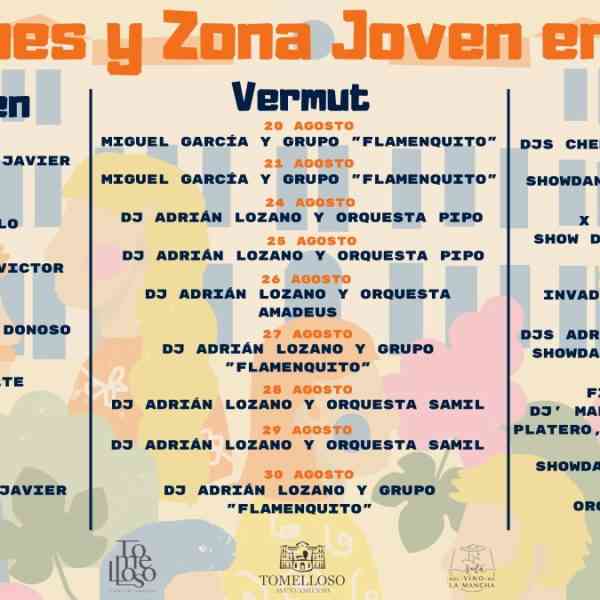 Programación de los “Jardines del Parque y Zona Joven en Feria” de Tomelloso