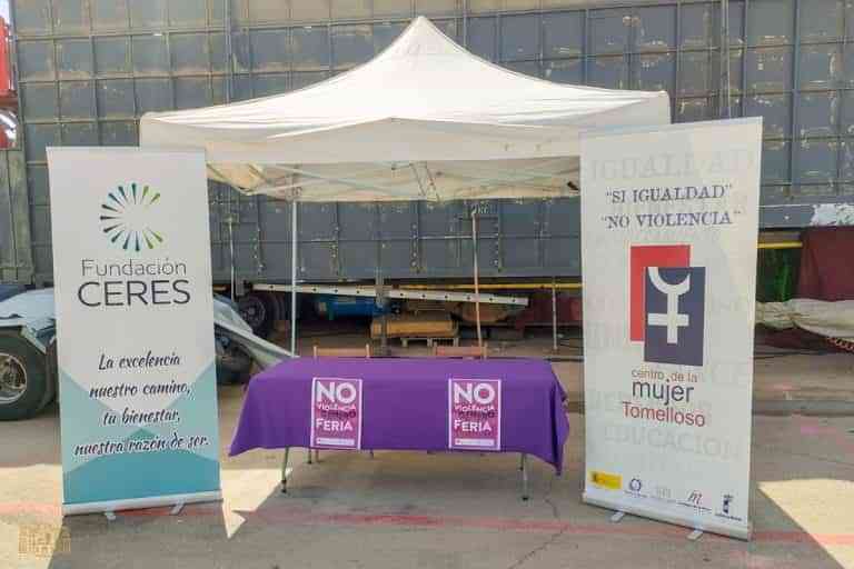 Un Punto Violeta estará abierto de las 01’00 h. hasta las 05’00 h. en el recinto ferial durante los días de Feria en Tomelloso