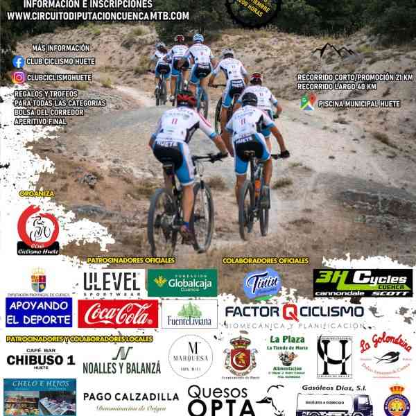 IX Ruta BTT Ciudad de Huete el 11 de septiembre a las 10 horas otro evento del Circuito MTB Diputación Provincial de Cuenca