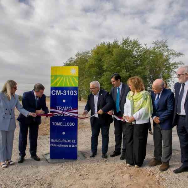 Inaugurado el arreglo de la CM-3103 entre Pedro Muñoz y Tomelloso, que ha contado con una inversión de 2,6 millones