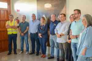 Una visita a la Vinícola de Tomelloso realizó ayer la alcaldesa de Tomelloso en plena campaña de recogida de la uva