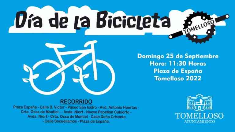 Vuelve el  Día de la Bicicleta a Tomelloso este domingo 25 de septiembre a las 11´30 h. en la plaza de España