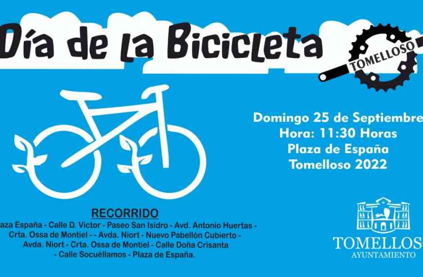 Vuelve el  Día de la Bicicleta a Tomelloso este domingo 25 de septiembre a las 11´30 h. en la plaza de España