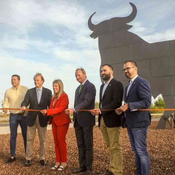 El popular Toro de Osborne se instala en Tomelloso y da la bienvenida a la ciudad desde la carretera de Pedro Muñoz