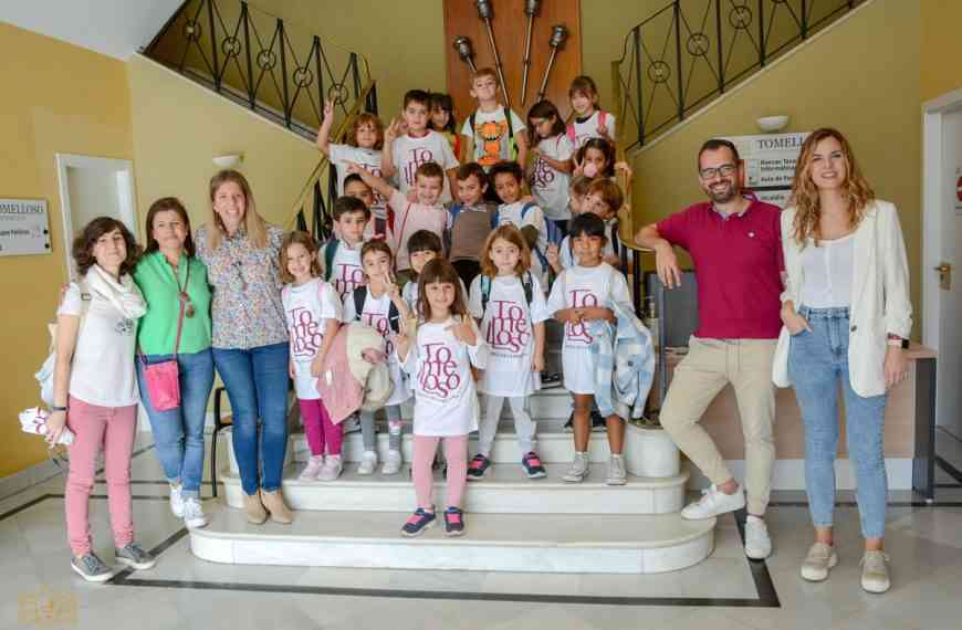 Alumnos de educación primaria del CEIP San Isidro visitaron el ayuntamiento de Tomelloso