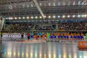 Victoria por 3-1 en el partido de la Selección Española de Fútbol Sala y Finlandia celebrado el pasado viernes en Tomelloso