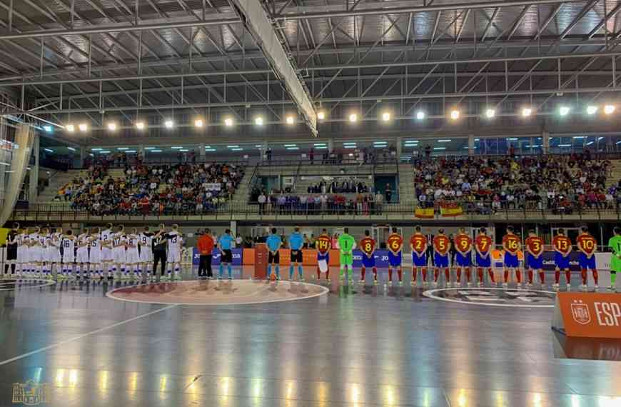 Victoria por 3-1 en el partido de la Selección Española de Fútbol Sala y Finlandia celebrado el pasado viernes en Tomelloso