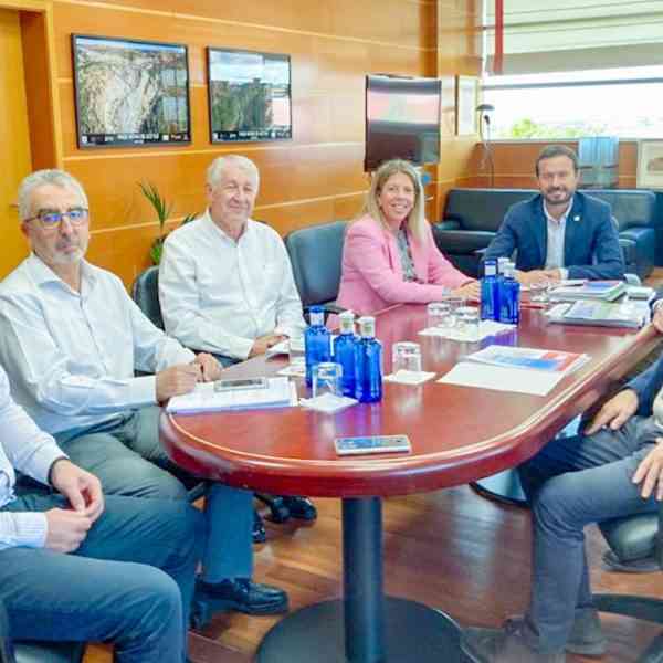 La alcaldesa de Tomelloso  y el consejero de Desarrollo Sostenible  reunieron en Toledo para tratar el proyecto de la línea eléctrica Transmanchega