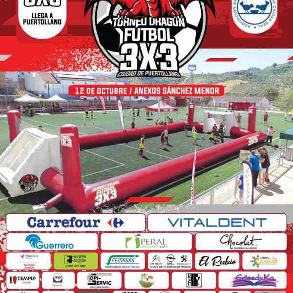 El Torneo Dragón de Fútbol 3×3 este 12 de octubre en los los campos anexos del Sanchez Menor de Puertollano