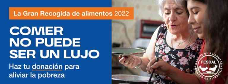 Este viernes arrancará la Gran Recogida de Alimentos 2022